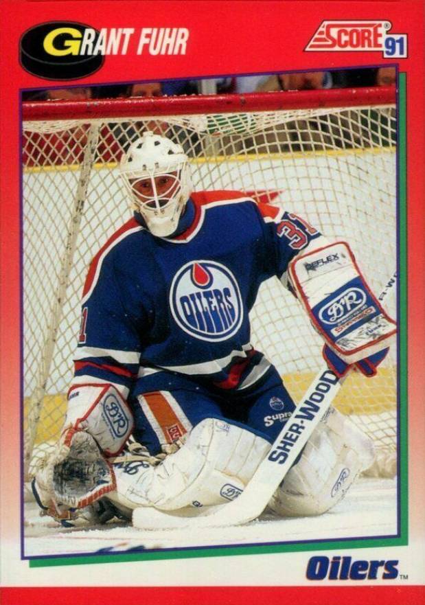 1991 Score Canadian Grant Fuhr #114 Hockey Card