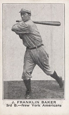1921 Herpolsheimer's (1921) J. Franklin Baker #3 Baseball Card