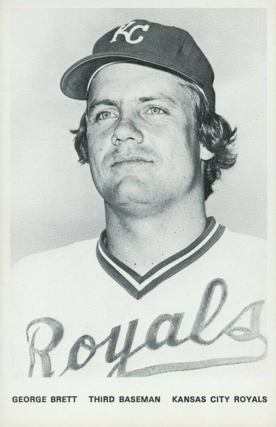 1975 Kansas City Royals Postcards George Brett # Baseball Card