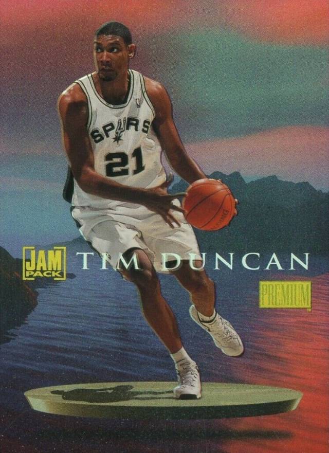 1997 Skybox Premium Jam Pack Tim Duncan #15 Basketball Card