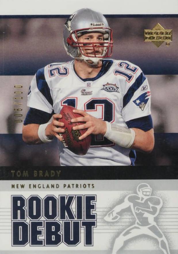 2005 Upper Deck Rookie Debut Tom Brady #57 Football Card