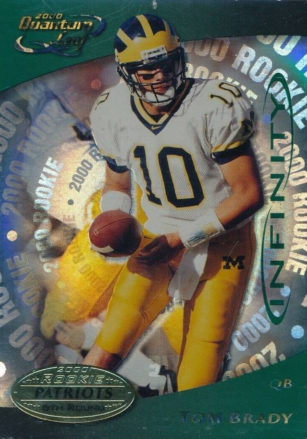 2000 Quantum Leaf Tom Brady #343 Football Card