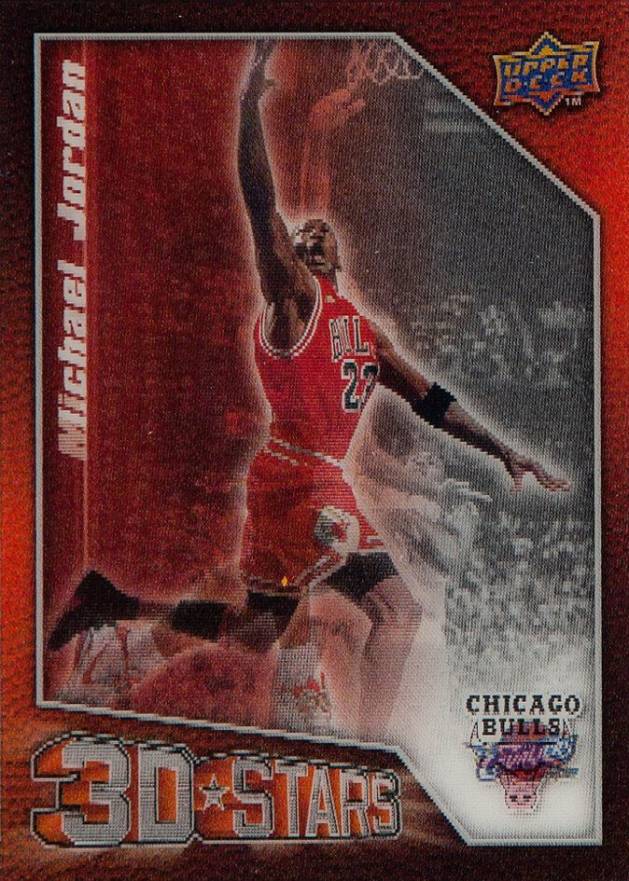 2009 Upper Deck 3D NBA Stars LeBron James/Michael Jordan #3D-JJ Basketball Card