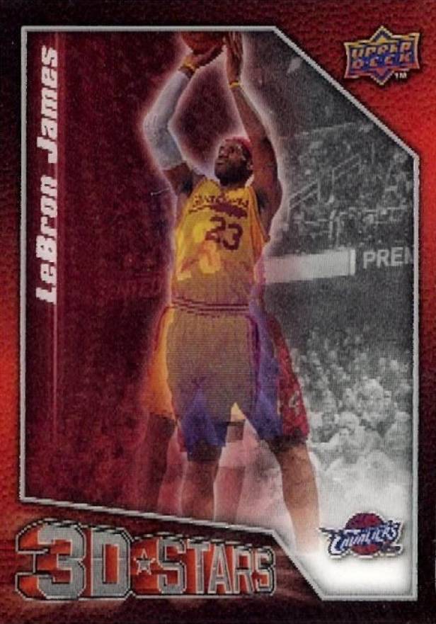 2009 Upper Deck 3D NBA Stars LeBron James #3D-LJ Basketball Card