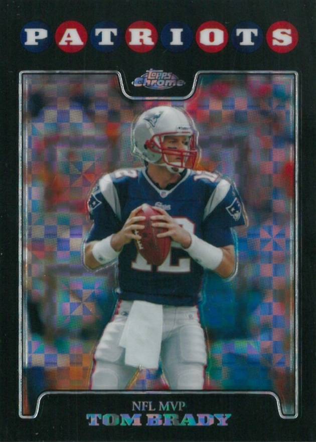 2008 Topps Chrome Tom Brady #TC163 Football Card