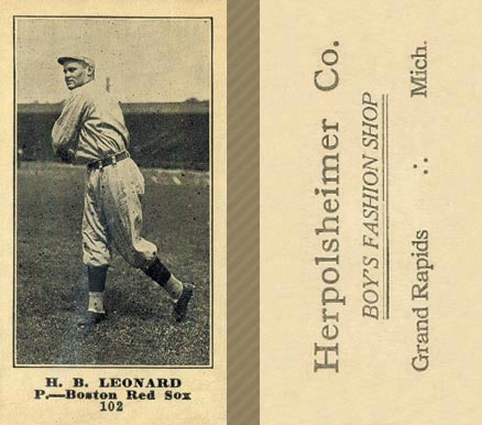 1916 Herpolsheimer Co. H. B. Leonard #102 Baseball Card