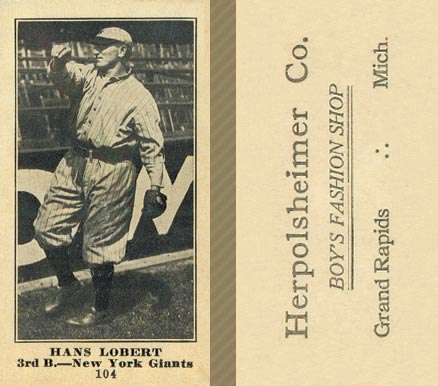 1916 Herpolsheimer Co. Hans Lobert #104 Baseball Card