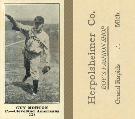 1916 Herpolsheimer Co. Guy Morton #128 Baseball Card