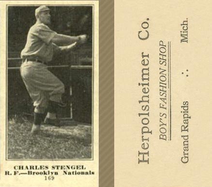 1916 Herpolsheimer Co. Charles Stengel #169 Baseball Card