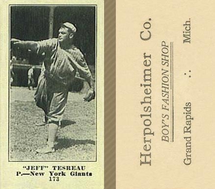 1916 Herpolsheimer Co. Jeff Tesreau #173 Baseball Card