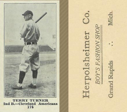 1916 Herpolsheimer Co. Terry Turner #176 Baseball Card
