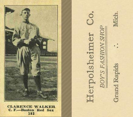 1916 Herpolsheimer Co. Clarence Walker #183 Baseball Card