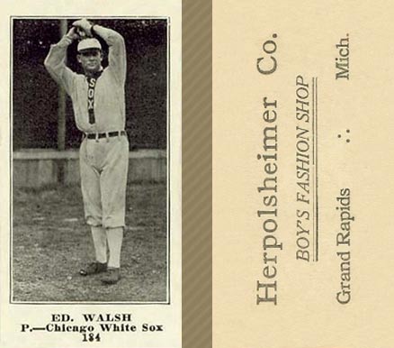 1916 Herpolsheimer Co. Ed. Walsh #184 Baseball Card