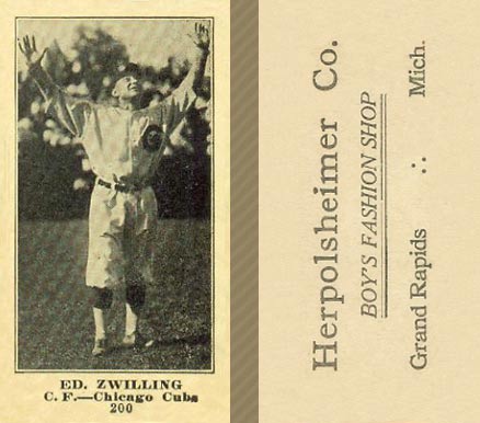 1916 Herpolsheimer Co. Ed. Zwilling #200 Baseball Card