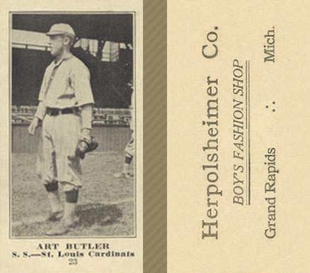 1916 Herpolsheimer Co. Art Butler #23 Baseball Card