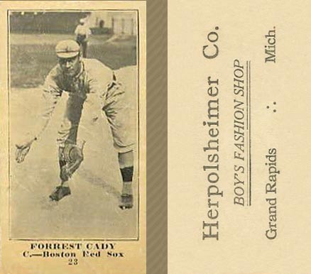 1916 Herpolsheimer Co. Forrest Cady #25 Baseball Card