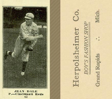 1916 Herpolsheimer Co. Jean Dale #42 Baseball Card
