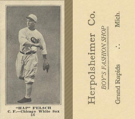 1916 Herpolsheimer Co. Hap Felsch #56 Baseball Card