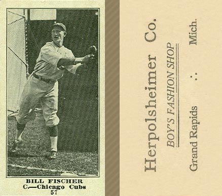 1916 Herpolsheimer Co. Bill Fischer #57 Baseball Card