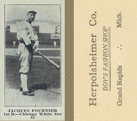 1916 Herpolsheimer Co. Jacques Fournier #62 Baseball Card
