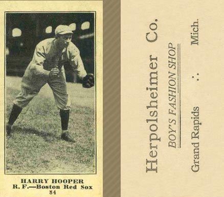 1916 Herpolsheimer Co. Harry Hooper #84 Baseball Card