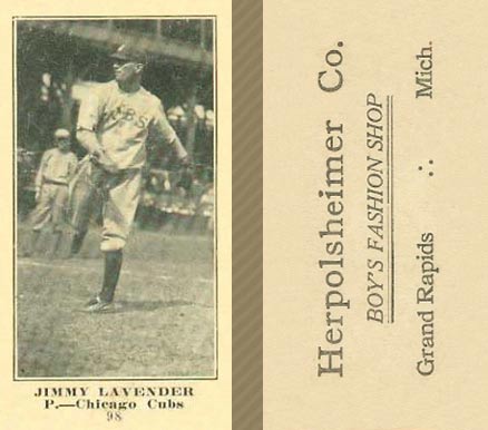 1916 Herpolsheimer Co. Jack Lapp #98 Baseball Card