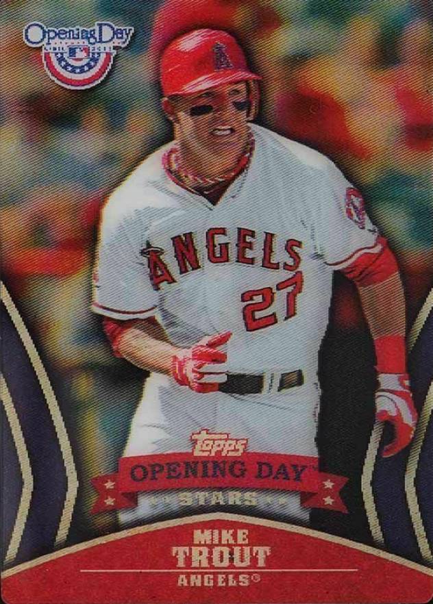 2013 Topps Opening Day Stars Mike Trout #11 Baseball Card