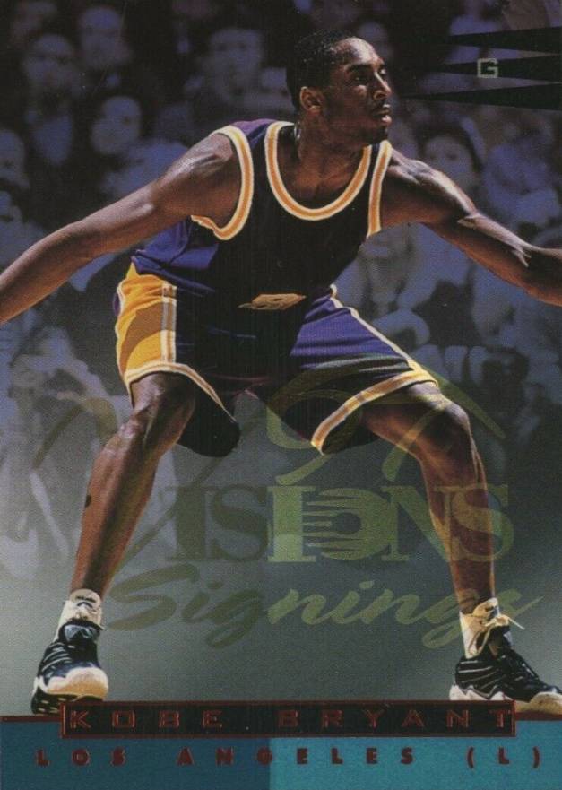 1997 Visions Signings Kobe Bryant #21 Basketball Card