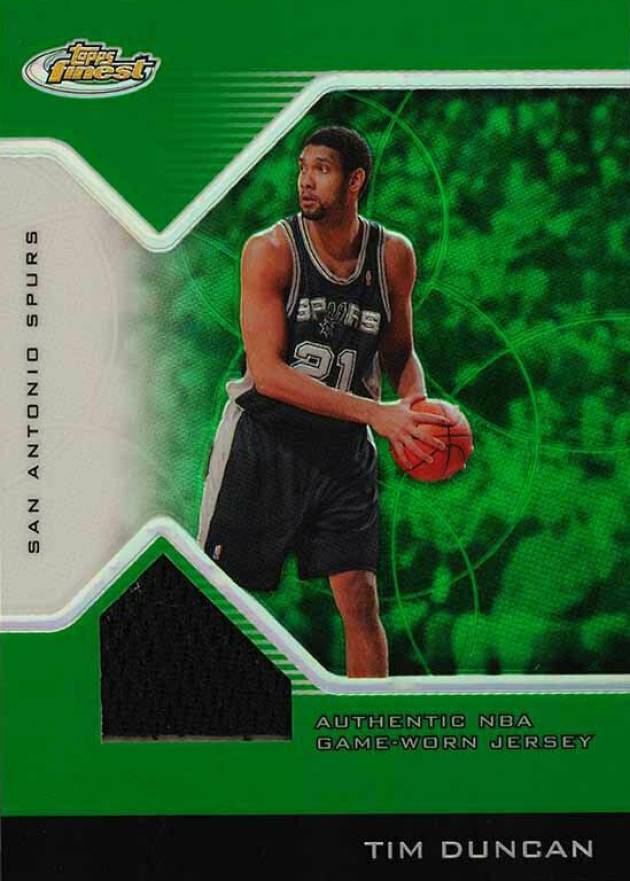 2004 Finest Tim Duncan #104 Basketball Card