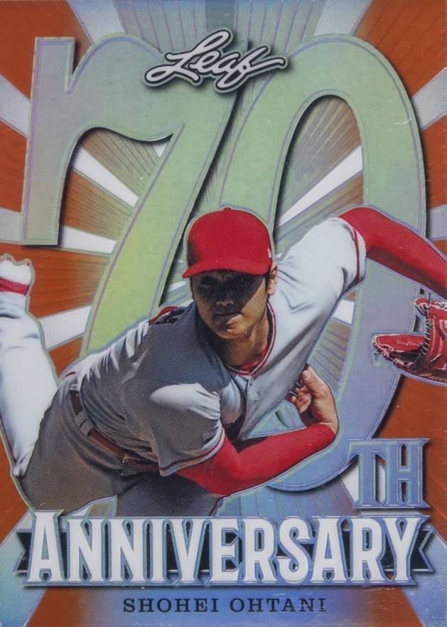 2018 Leaf 70th Anniversary Shohei Ohtani #14 Baseball Card