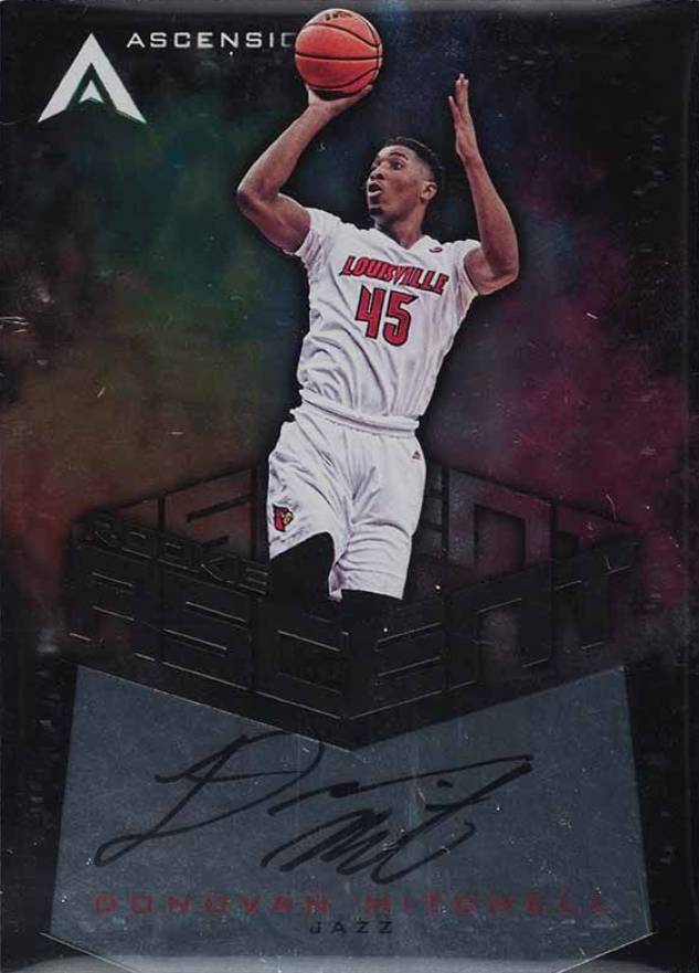 2017 Panini Ascension Rookie Ascent Autographs Donovan Mitchell #DON Basketball Card