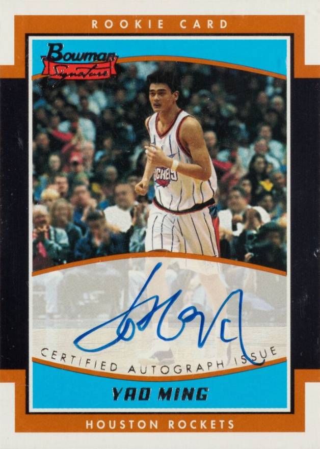 2002 Bowman Signature Yao Ming #YM Basketball Card