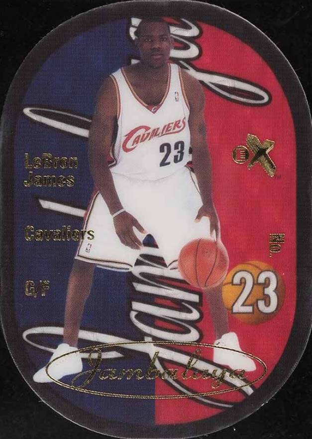 2003 Fleer E-X Jambalaya LeBron James #1 Basketball Card