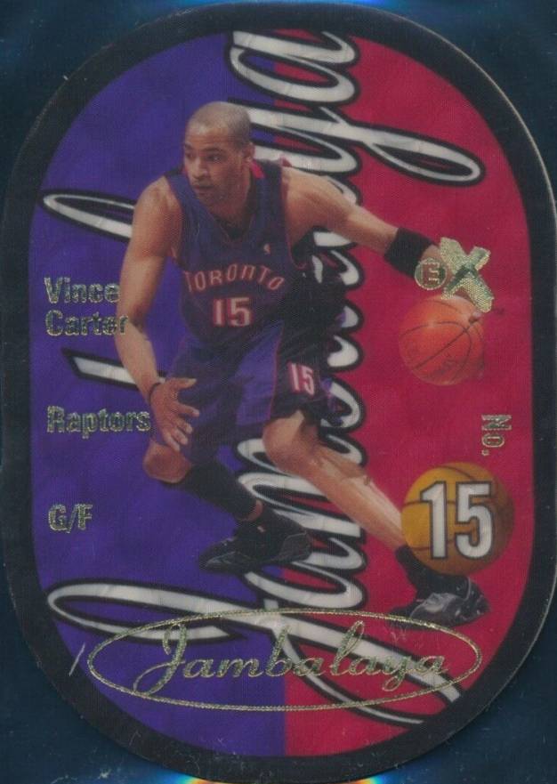 2003 Fleer E-X Jambalaya Vince Carter #10 Basketball Card