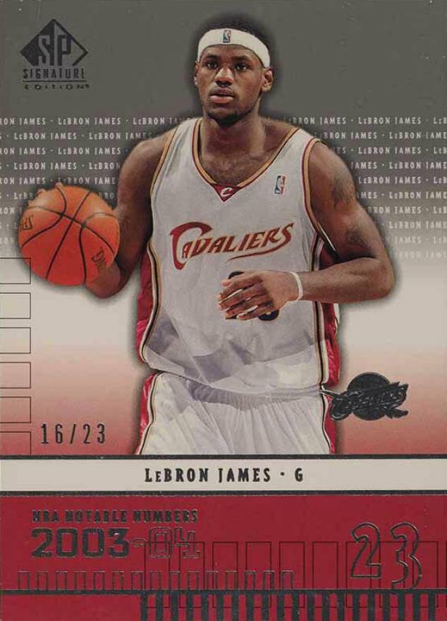 2003 SP Signature LeBron James #144 Basketball Card