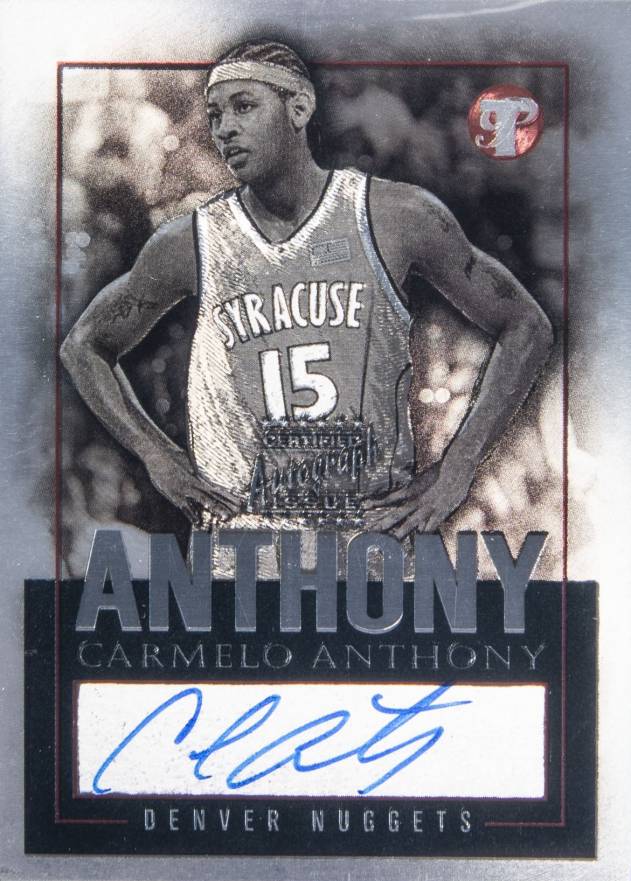 2003 Topps Pristine Personal Endorsements Carmelo Anthony #PEACA Basketball Card