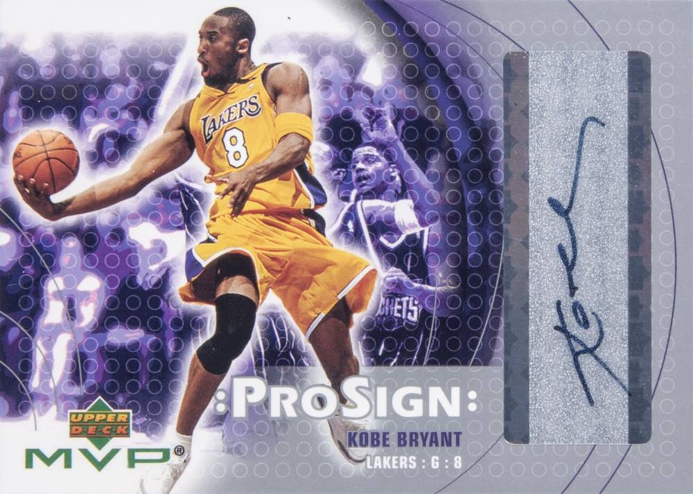 2003 Upper Deck MVP Prosign Kobe Bryant #KB Basketball Card