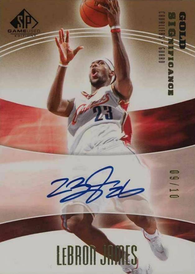 2004 SP Game Used SIGnificance LeBron James #SIGLJ Basketball Card