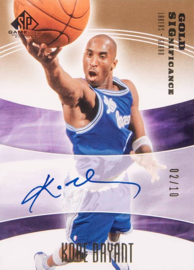 2004 SP Game Used SIGnificance Kobe Bryant #SIGKB Basketball Card