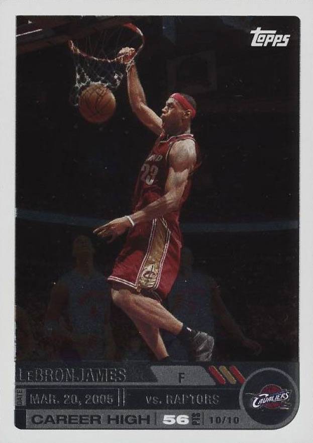 2005 Topps Big Game LeBron James #23 Basketball Card
