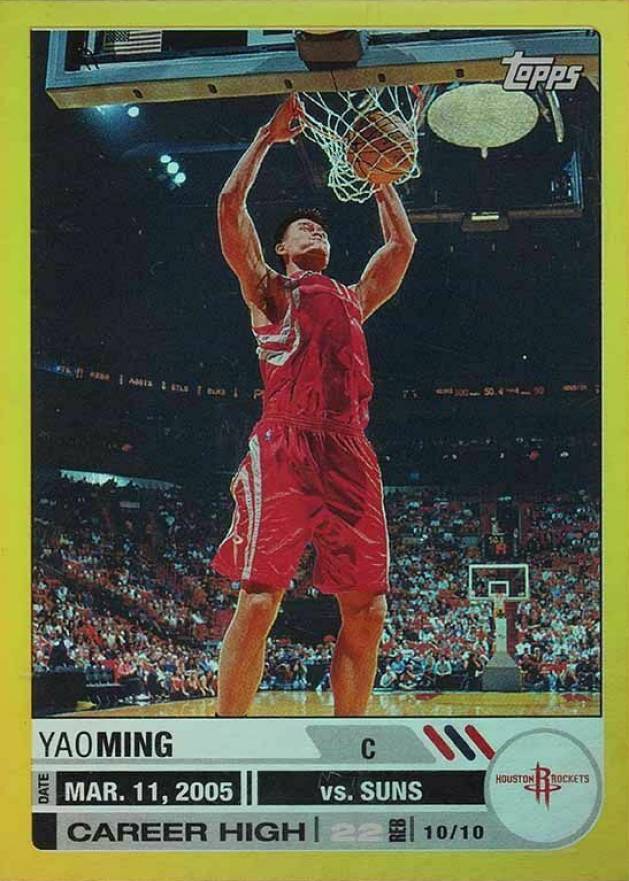2005 Topps Big Game Yao Ming #6 Basketball Card