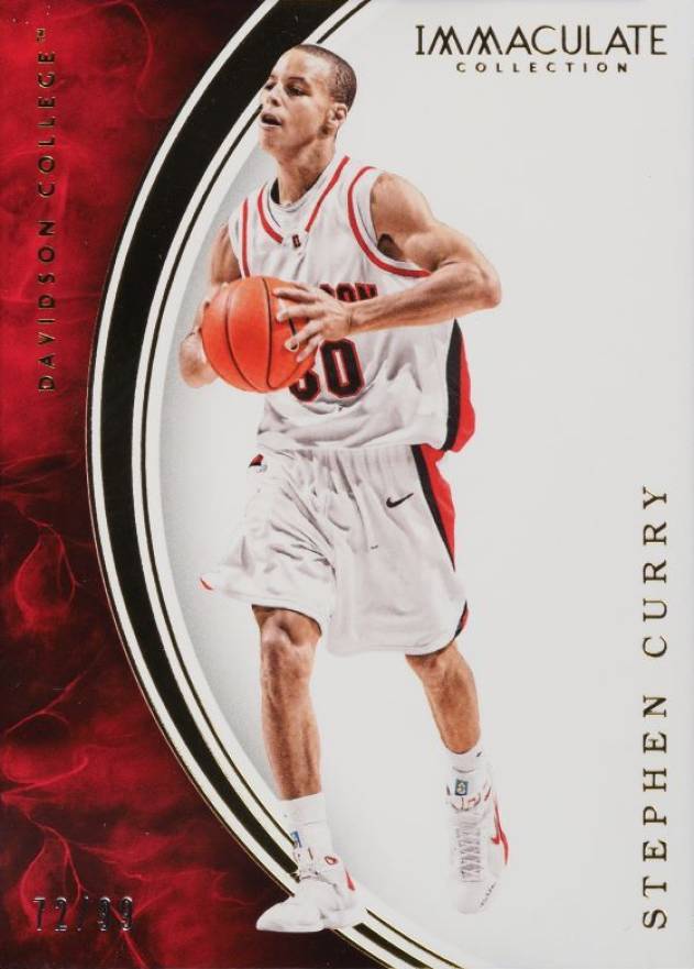 2016 Panini Immaculate Collection Collegiate Stephen Curry #38 Basketball Card