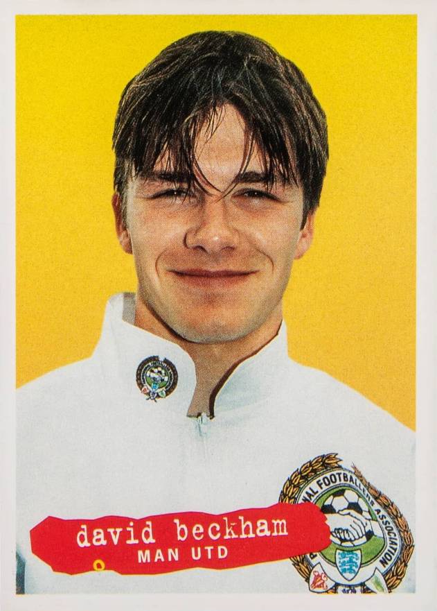 1996 Panini Official PFA Collection David Beckham #22 Soccer Card