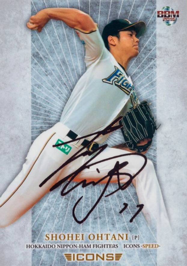 2016 BBM Icons-Speed Shohei Ohtani #PA03 Baseball Card