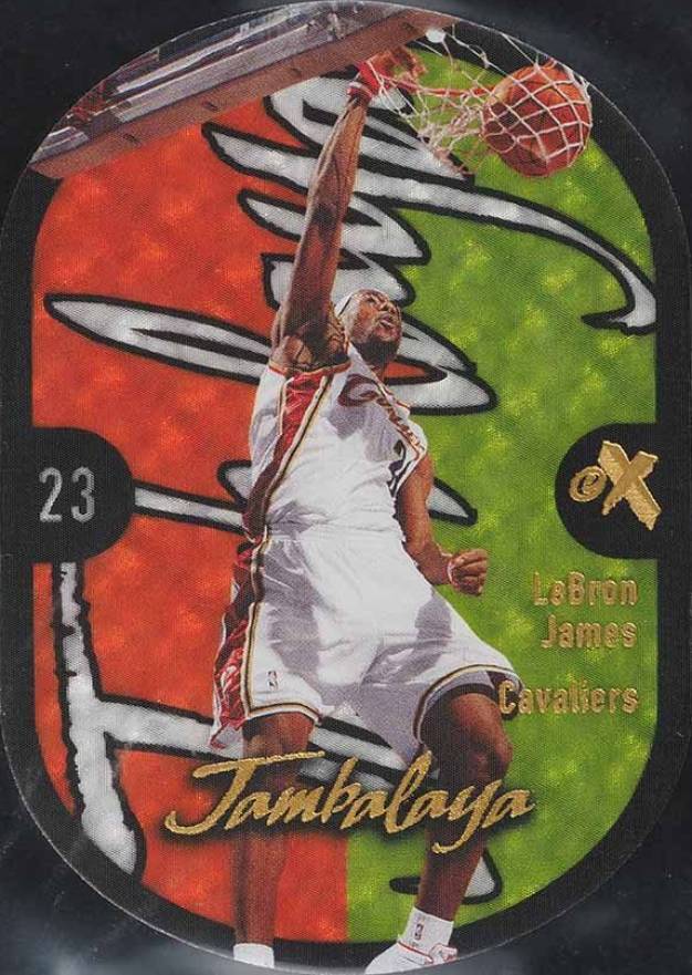 2006 Fleer E-X Jambalaya LeBron James #J-LJ Basketball Card