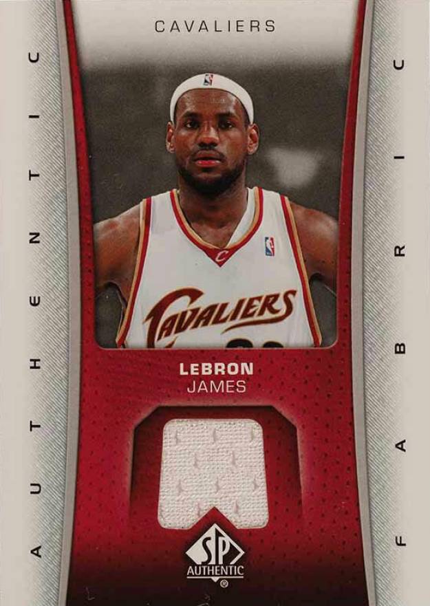 2006 SP Authentic Authentic Fabric LeBron James #AF-LJ Basketball Card