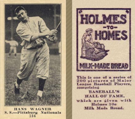 1916 Holmes for Homes Bread Hans Wagner #184 Baseball Card