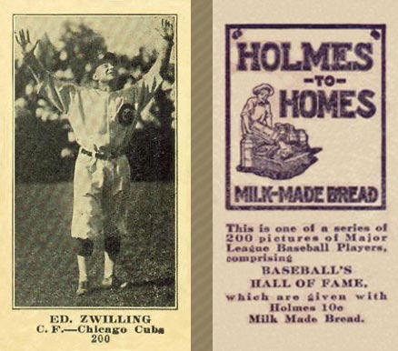 1916 Holmes for Homes Bread Ed. Zwilling #200 Baseball Card