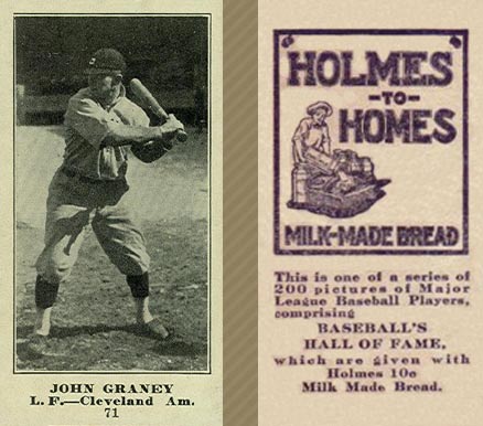 1916 Holmes for Homes Bread John Graney #71 Baseball Card