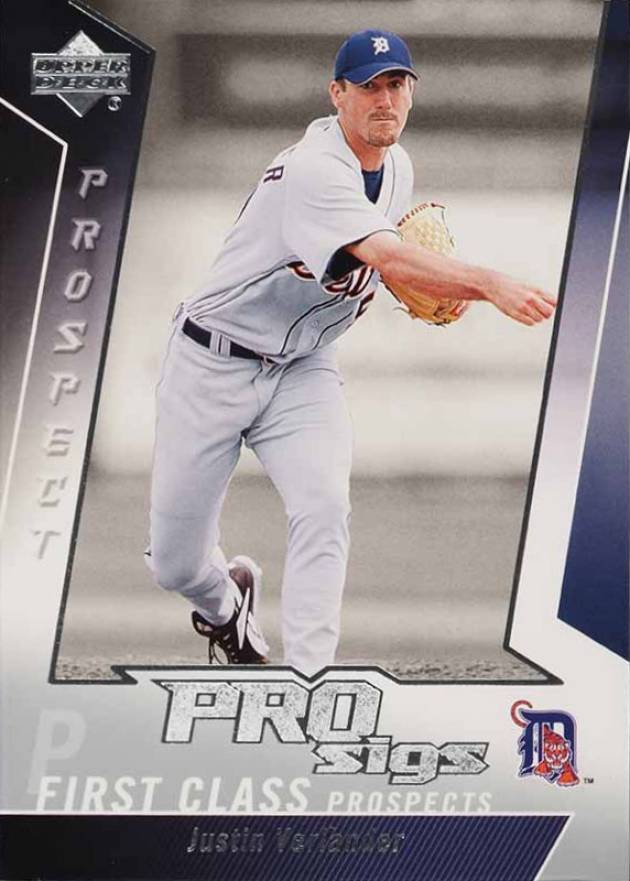 2005 Upper Deck Pro Sigs Justin Verlander #105 Baseball Card